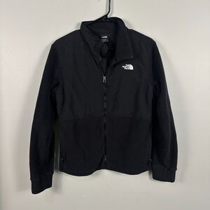 The North Face Denali Jacket Womens Large Black Full Zip Fleece Warm Winter